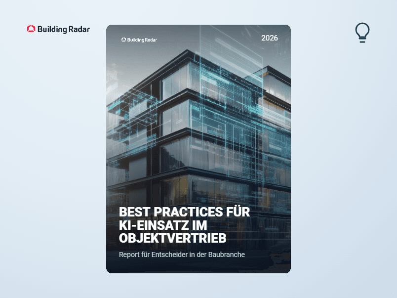 Cover: Best Practices für KI im Projektvertrieb 2026 – Building Radar Report